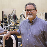 Rick Sharp portrait in gym