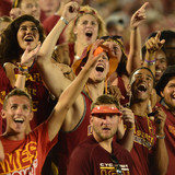 Fans at Cyclone football game