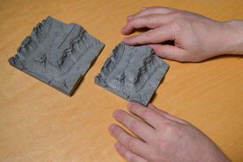Two terrain models of the Grand Canyon