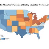 Map of worker migration patterns