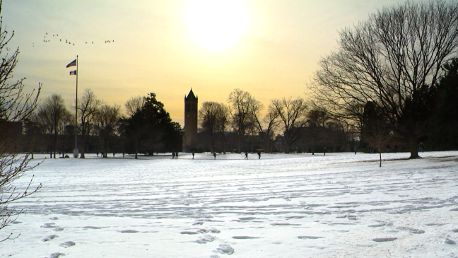 Postcard from Campus: Just Add Snow