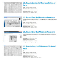 Screen shot of stories posted to History Unfolded archive