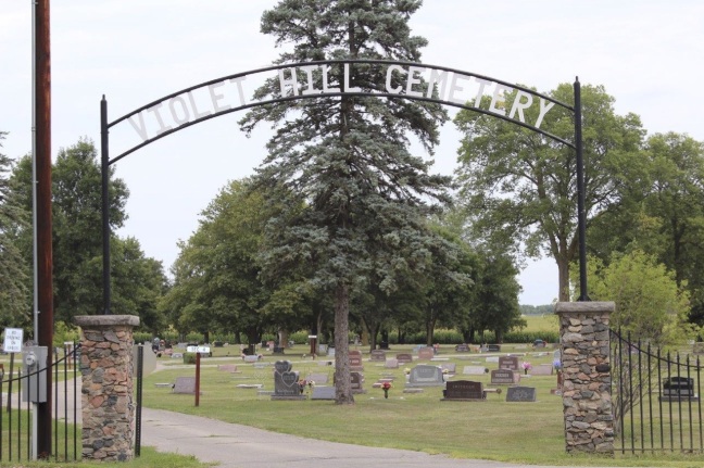 Violet Hill Cemetery entrance