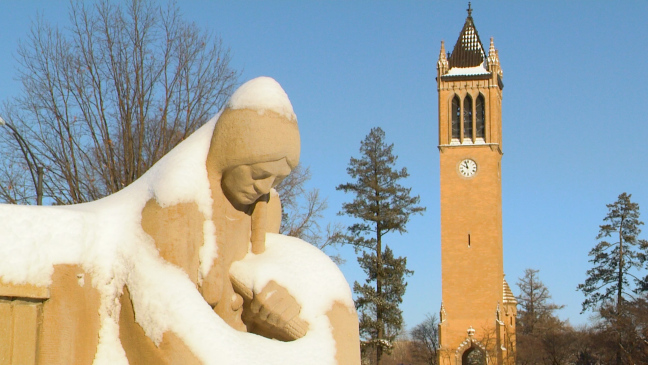 Postcard from Campus: Snow is Glistening