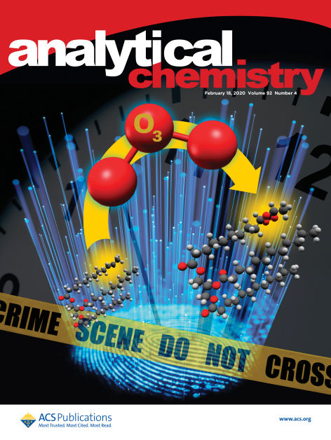 Supplementary cover of the journal Analytical Chemistry featuring the study of fingerprint aging