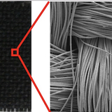 Metal-oxide nanomaterials deposited on carbon cloth