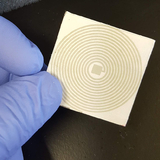 An example of a paper, printed sensor being developed by Nigel Reuel and his research group. 