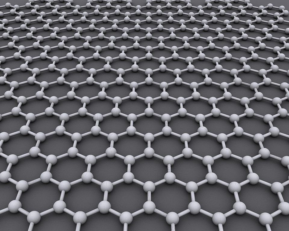 An image of graphene, a quantum material with a lattice structure.