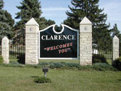 Clarence city entrance after Community Visioning Program