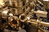 A close-up of part of the atom probe microscope