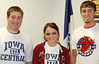 Three students who signed up for partnership program.