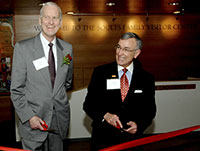 Don Soults and President Gregory Geoffroy