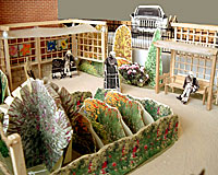 A model of the students' viewing garden.