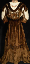 Brown Velvet Dress
