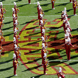 Cyclone Marching Band performing in Jack Trice Stadium