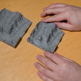 Two terrain models of the Grand Canyon