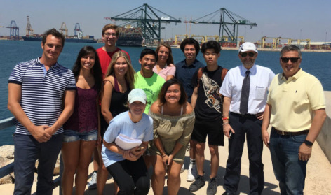 ISU students visiting Port of Valencia