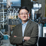 Wenyu Huang in his Hach Hall chemistry lab