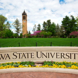 Iowa State University campanile wall