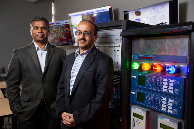 Manimaran and Sourabh Bhattacharya are using game theory to help protect the power grid from cyberattacks.