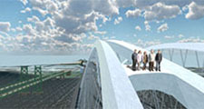Virtual image of bridge