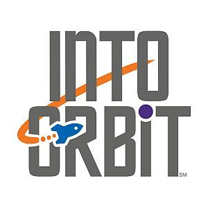 The logo for the "Into Orbit" FIRST LEGO League challente