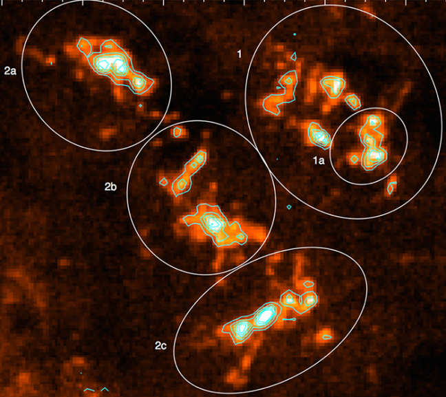 First look at a star-forming region of the Milky Way