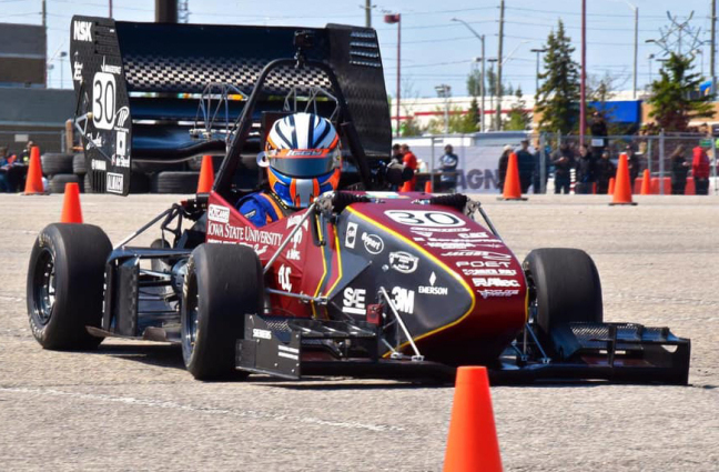 Cyclone Racing in action at the Formula SAE North competiton in Canada.