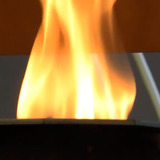 Flames in lab