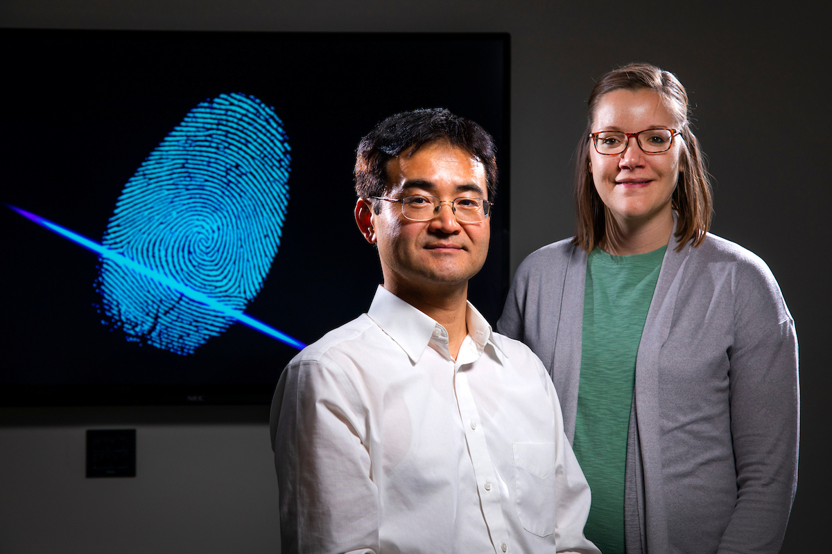 Young-Jin Lee and Paige Hinners may have found a way to determine when a fingerprint was left behind.