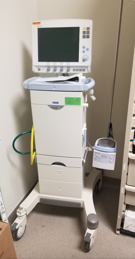 ventilator machine from ISU vet med