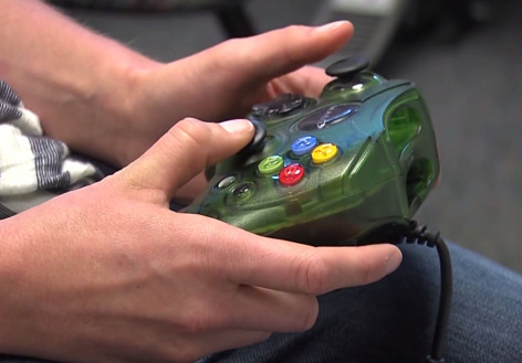 Hands on a video game controller