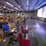 Class meeting in the Student Innovation Center 
