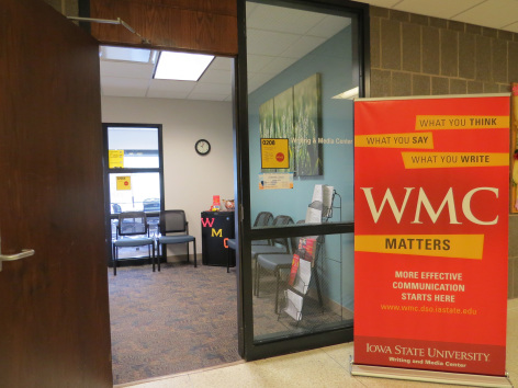 Entrance to the writing and media center