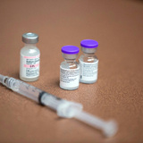 COVID-19 vaccine and needle