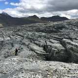Researchers at Castleguard Glacier in the Canadian Rockies.