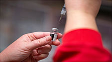 Vaccine vial needle