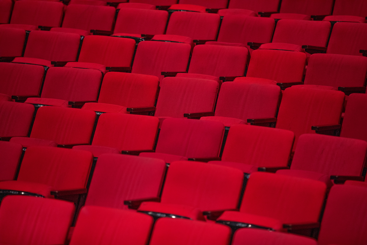 Empty seats in C.Y. Stephens Auditorium, July 2022.