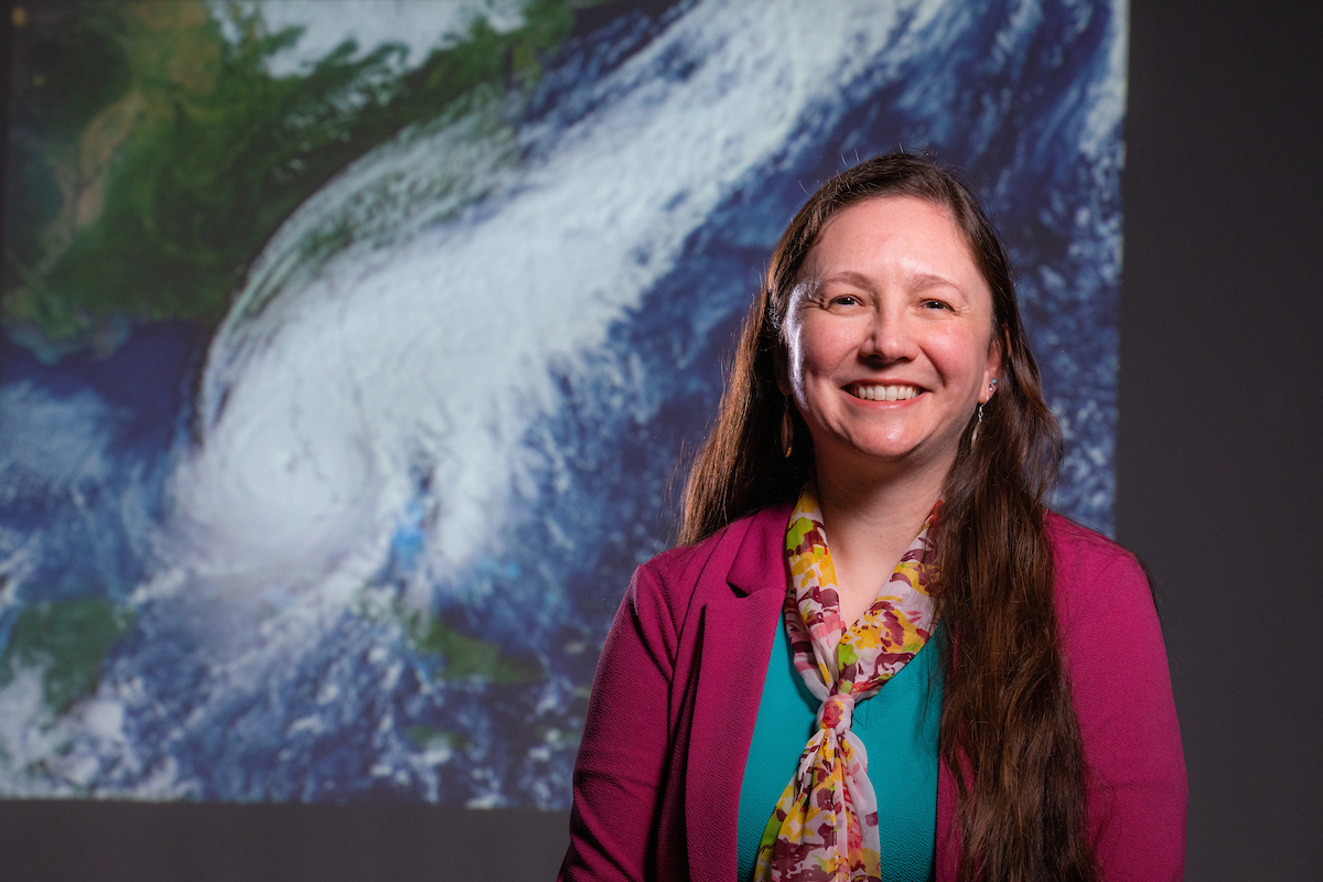 Christina Patricola studies tropical cyclones here in Cyclone Country.
