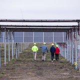 The Alliant Energy Solar Farm at Iowa State University during dedication ceremonies last fall.